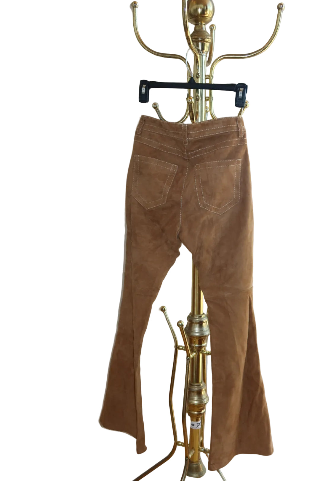 Marni Camel Suede Flare Trousers IT 36 Made in Italy