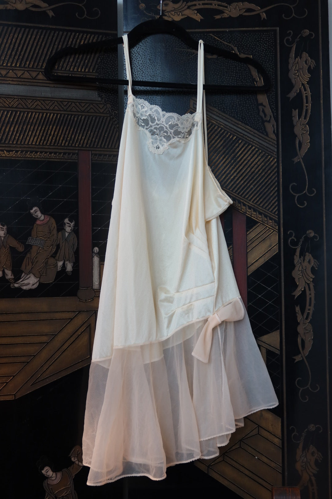 Vintage Yolanda Desiree Babydoll Chemise with Bow