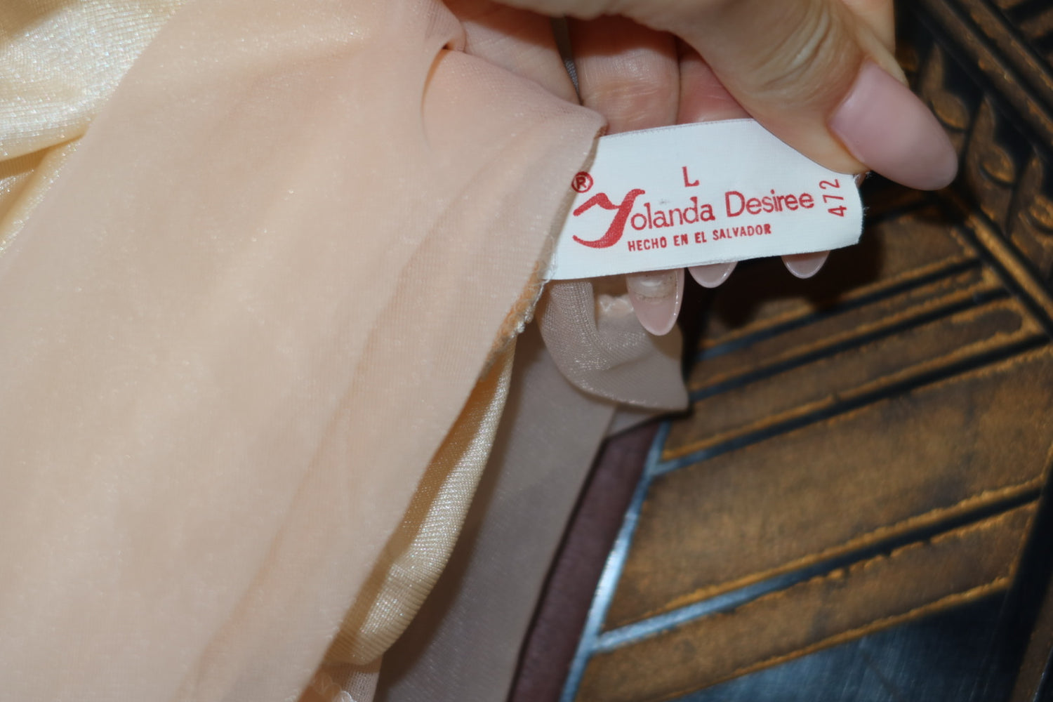 Vintage Yolanda Desiree Babydoll Chemise with Bow