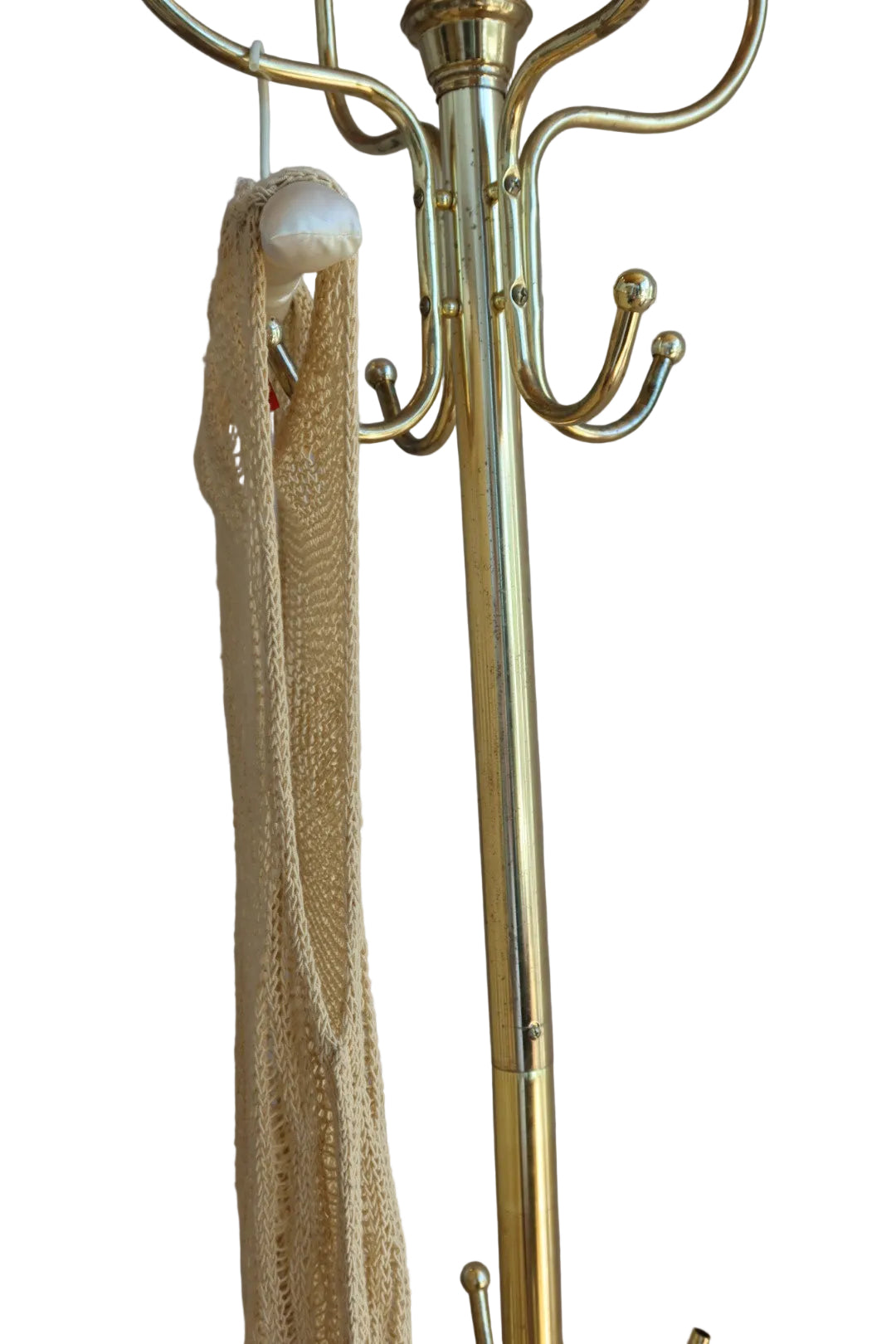 Eckhaus Latta Open Knit Cream Dress Distressed Ladder Knit