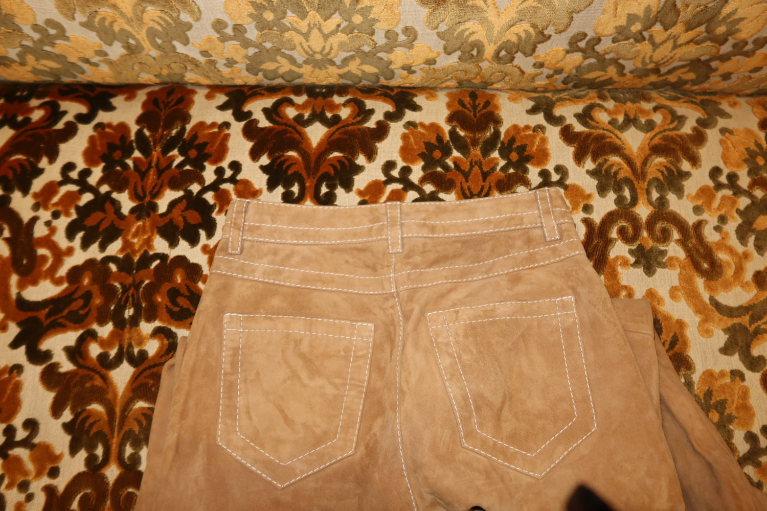 Marni Camel Suede Flare Trousers IT 36 Made in Italy