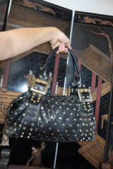 Be&D Garbo Studded Shoulder Bag in Black